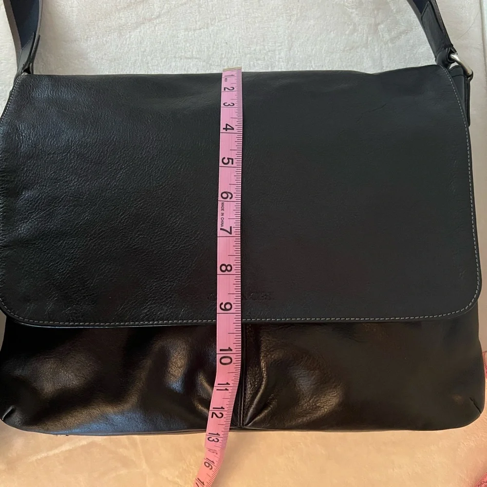 🩷Vintage Coach HERITAGE LEATHER MESSENGER (COACH F70556) SILVER/BLACK💚🩷💚